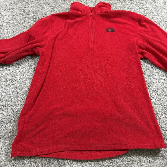 The North Face Glacier Fleece Jacket Quarter Outdoors Winter Basic Zip Mens M - Picture 3 of 7